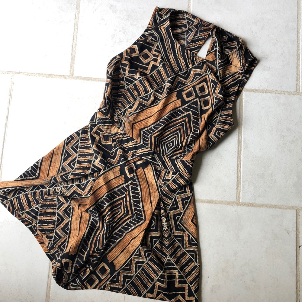 Black and Tan Forever 21 Romper - Picture 1 of 6